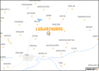 map of Luojiazhuang