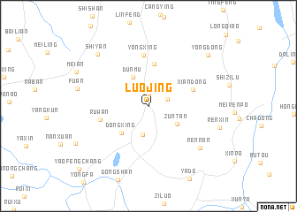 map of Luojing