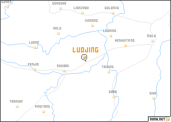 map of Luojing