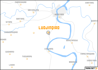 map of Luojinqiao
