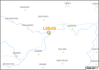 map of Luojiu