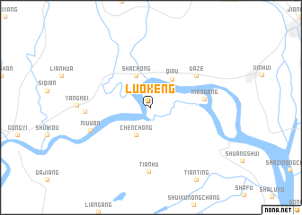 map of Luokeng