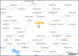 map of Luokė