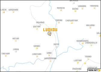 map of Luokou