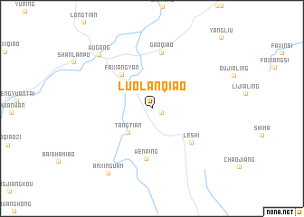 map of Luolanqiao