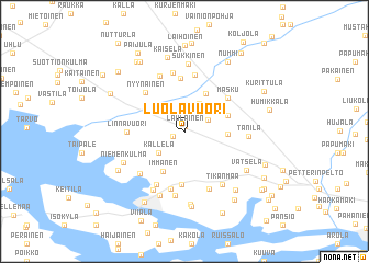 map of Luolavuori