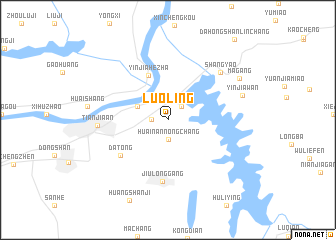 map of Luoling