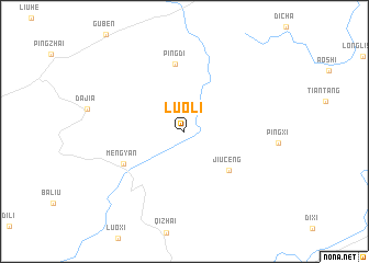 map of Luoli