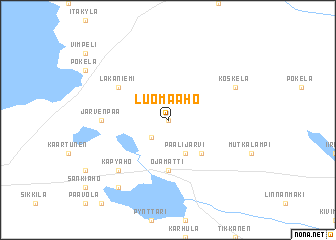 map of Luoma-aho