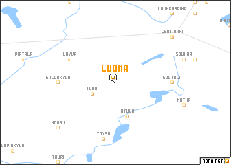 map of Luoma