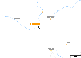 map of Luomiaozhen