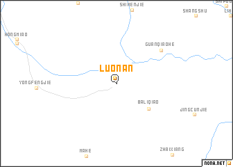 map of Luonan