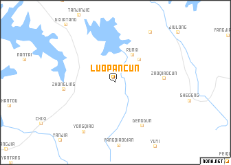 map of Luopancun