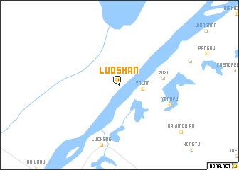 map of Luoshan