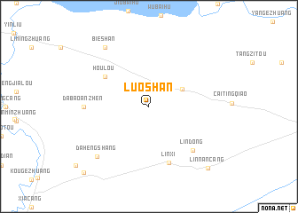 map of Luoshan