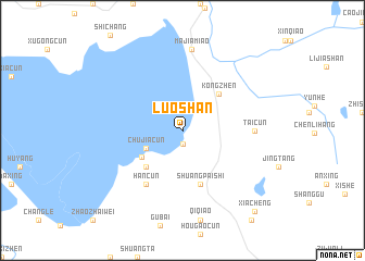 map of Luoshan