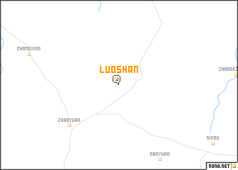 map of Luoshan