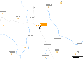 map of Luosha