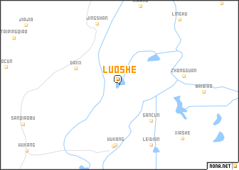 map of Luoshe