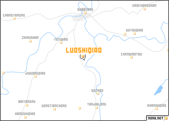 map of Luoshiqiao