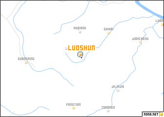map of Luoshun
