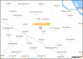 map of Luoshuwan