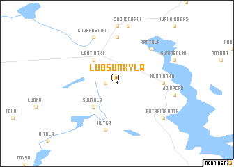 map of Luosunkylä