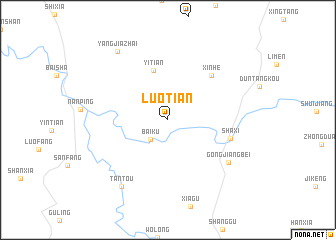 map of Luotian