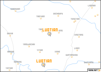 map of Luotian