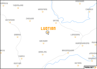 map of Luotian