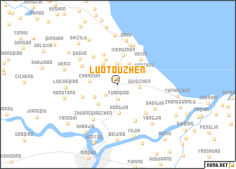 map of Luotouzhen