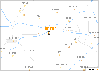 map of Luotun