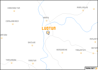 map of Luotun