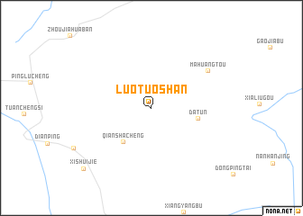 map of Luotuoshan