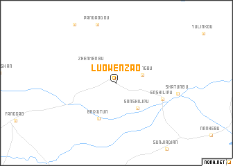 map of Luowenzao