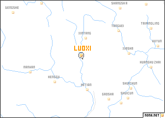 map of Luoxi