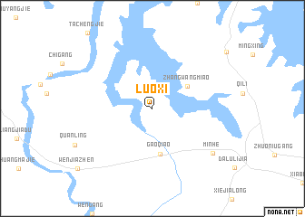 map of Luoxi