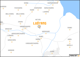 map of Luoyang