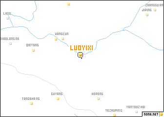map of Luoyixi