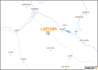 map of Luoyuan