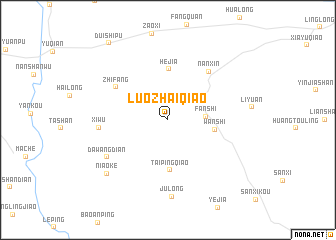map of Luozhaiqiao