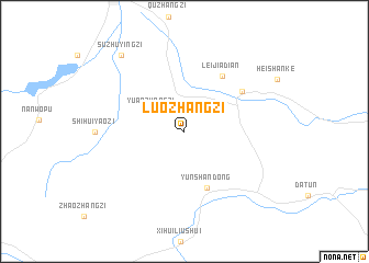 map of Luozhangzi