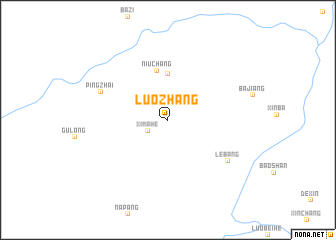 map of Luozhang