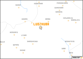 map of Luozhuba