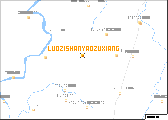map of Luozishan Yaozuxiang