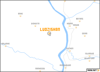 map of Luozishan