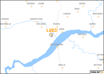 map of Luozi