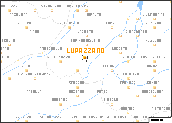 map of Lupazzano