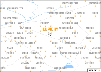 map of Łupichy