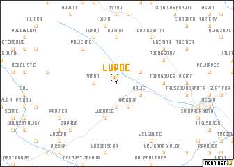 map of Lupoč